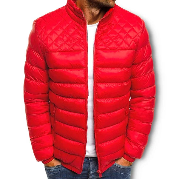 Street-Wave Winter Elegance Jacket For Men Ultra Warm Breathable Quilted Puffer Cozy