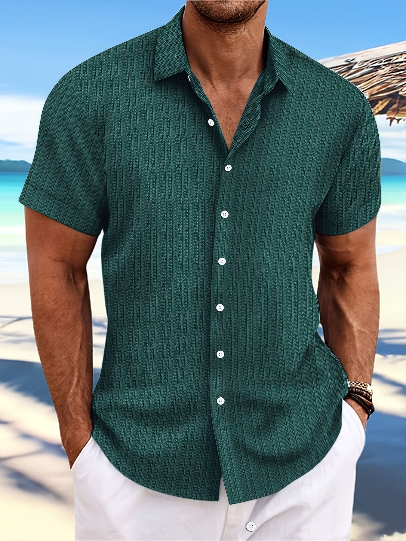 Christiano Shirt Street Wave Modern Relaxed Stripe Design For Fashion Conscious Men