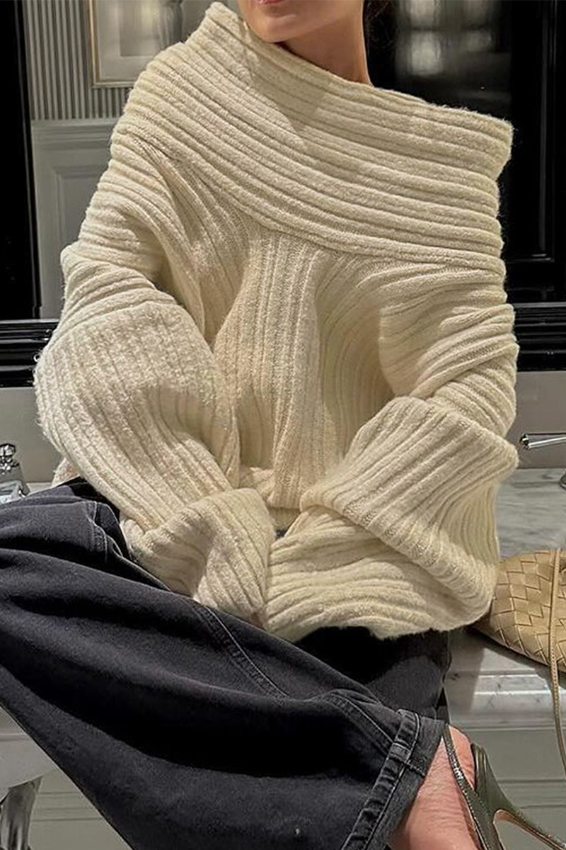 Street-Wave Knit Winter Pullover for Effortless Comfort Women's Cozy Sweater Luxury Finish Everyday Wear