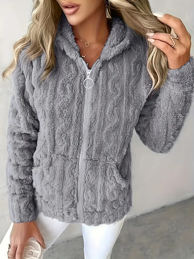 Street Wave Zip Hoodie Ultra Soft Fleece Cozy Everyday Wear For All Day Comfort Plus