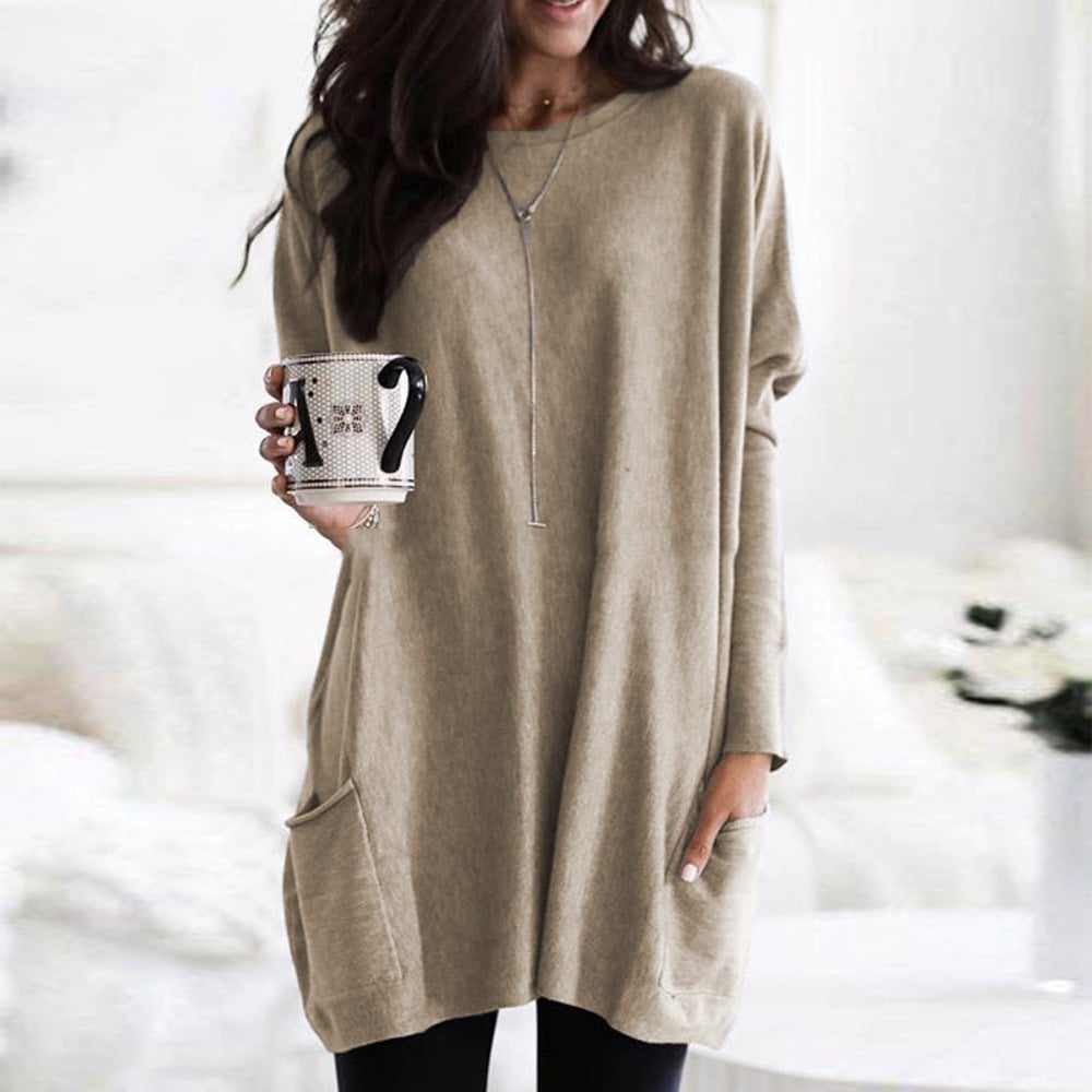 Street-wave Comfort Smitten Pullover For Women With Relaxed Oversized Fit Front Pockets Warmth
