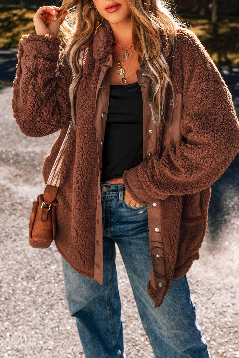 Street-wave Oversized Teddy Coat For Women Cozy Warmth, Versatile Everyday Style