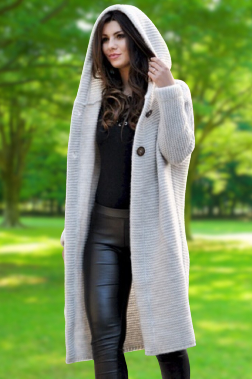 Street-Wave Long Knit Cardigan For Women With Cozy Comfort In Four Color Variants For Effortless Chic Wardrobe Essential