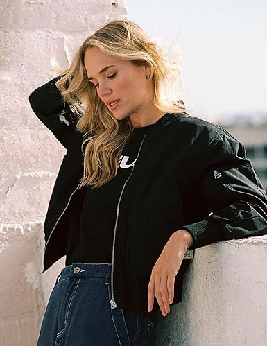 Avelena Bomber Jacket Women Casual Streetwear Style With Warm Lining And Durable Fabric Street Wave