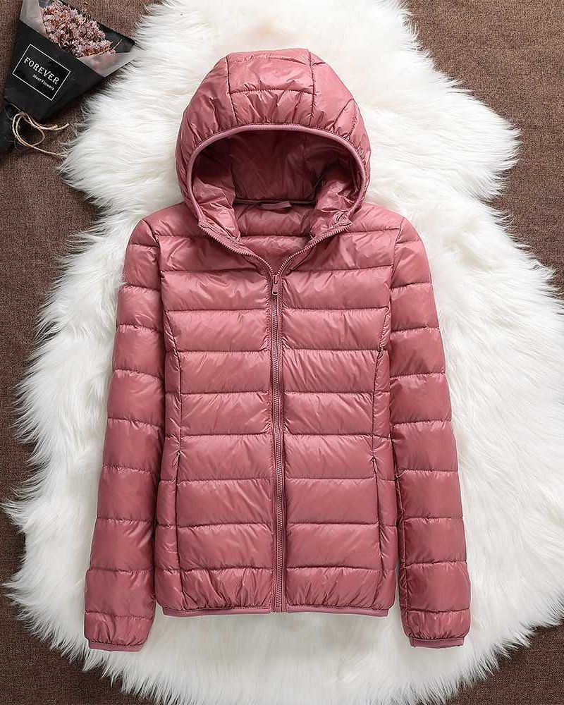 Street Wave Waterproof Puffer Jacket For Women Warm Insulated Hooded Coat All Weather