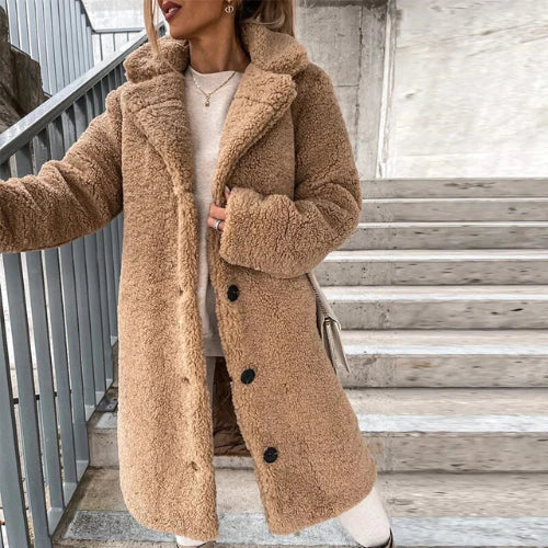 Street-Wave Womens Classic Cozy Coat With Plush Comfort And Durable Style For Everyday Elegance