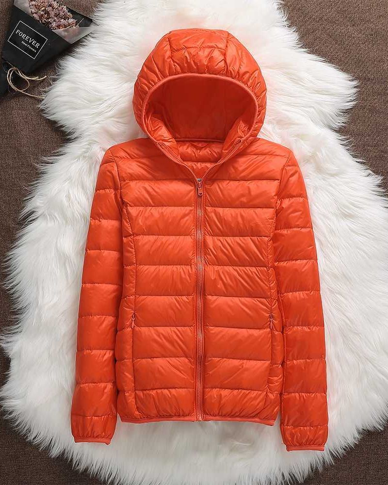 Street Wave Waterproof Puffer Jacket For Women Warm Insulated Hooded Coat All Weather