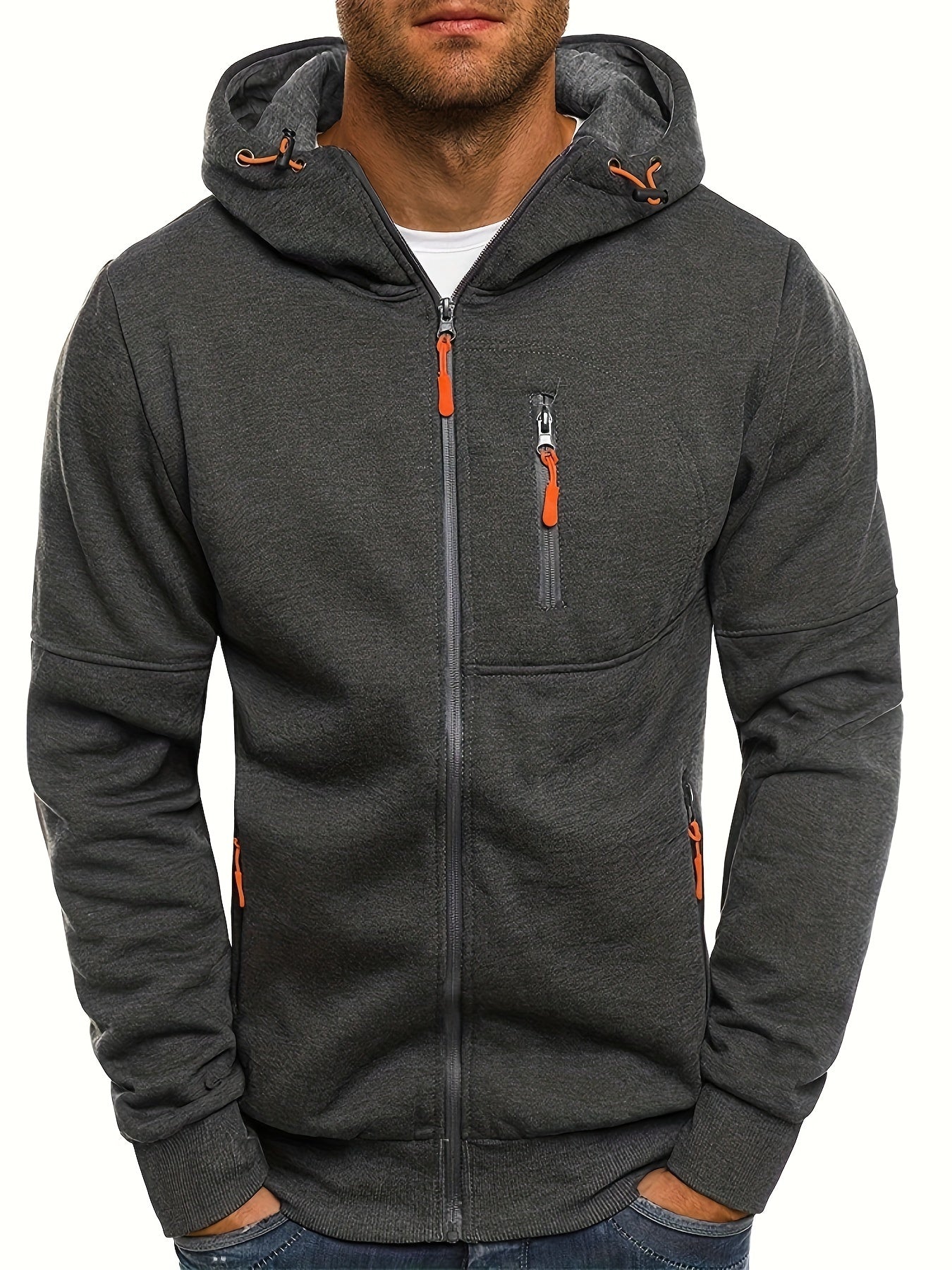Street-Wave Zip Hoodie For Outdoor Enthusiasts Breathable Comfort Versatile All-Season Wear