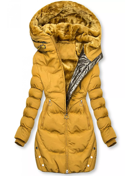 Street-Wave Puffer Jacket With Warm Fleece Lining For Women