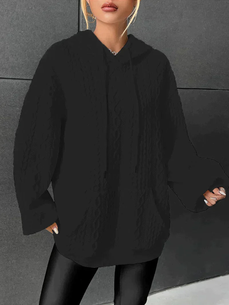 Street-wave Cozy Oversized Hoodie With Drawstring Hood And Kangaroo Pocket Unisex Comfort