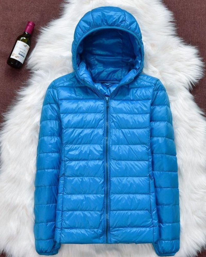 Street Wave Waterproof Puffer Jacket For Women Warm Insulated Hooded Coat All Weather