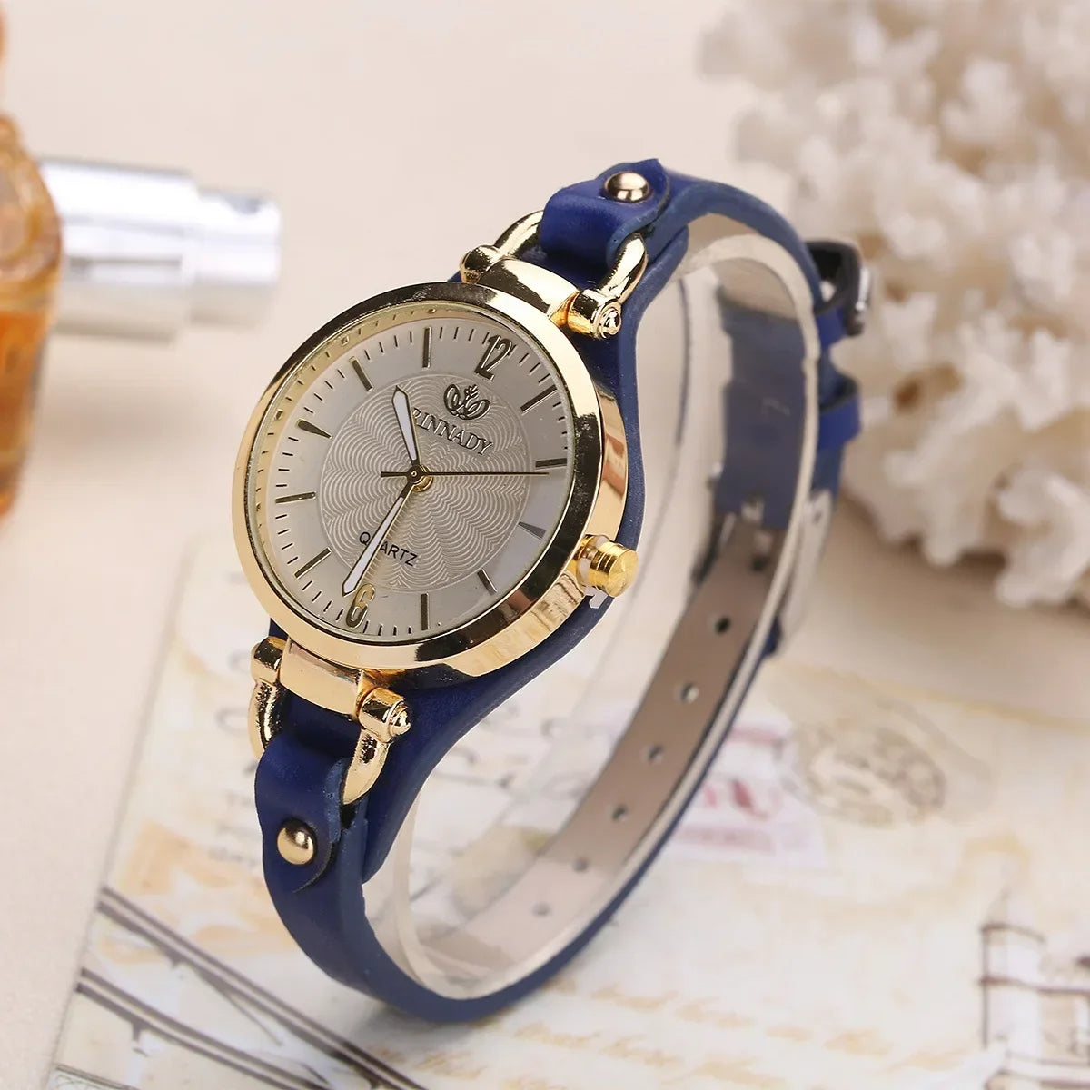 Isla Adjustable Fit Wristwatch | Geometric Round Dial Wristwatch