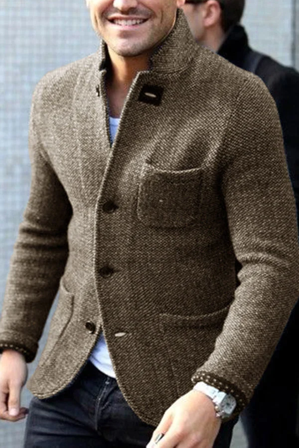 Jérôme Wool Cardigan Retro Style Mens Knitwear For Men Timeless Vintage Warmth