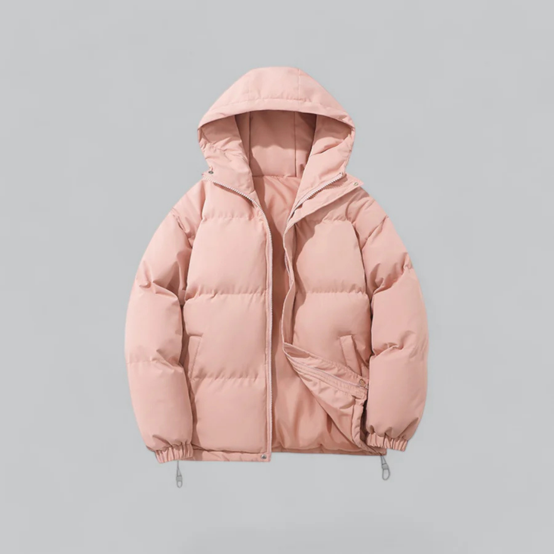 Street-Wave Winter Down Jacket With Hood And Zip Closure, Ultra Warm Puffer Coat For Men Timeless Design