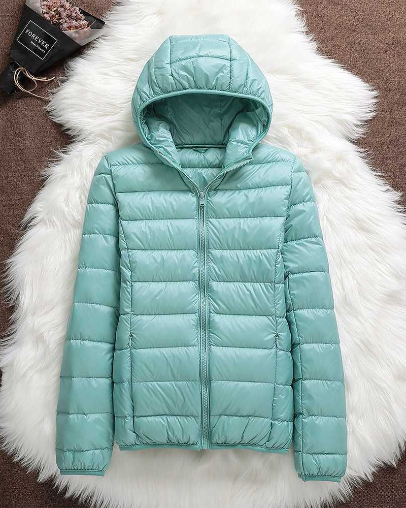 Street Wave Waterproof Puffer Jacket For Women Warm Insulated Hooded Coat All Weather