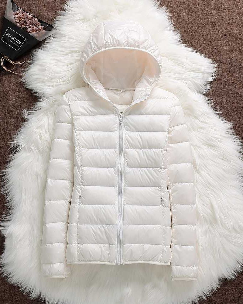 Street Wave Waterproof Puffer Jacket For Women Warm Insulated Hooded Coat All Weather
