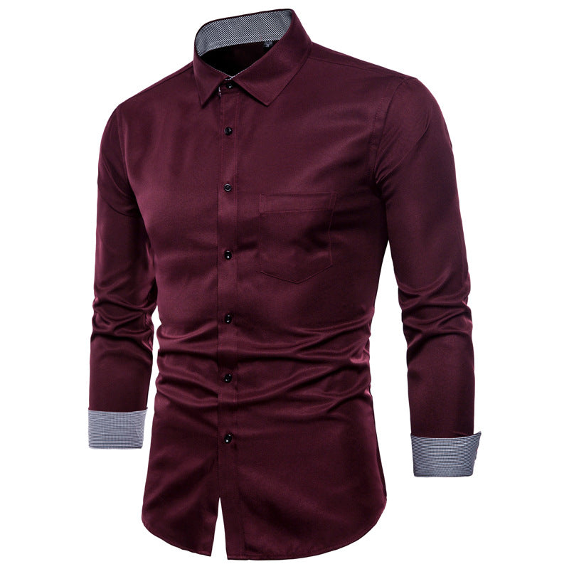 Streetwave Mens Satin Shirt Slim Fit For Style Conscious Professionals And Modern Comfort Wear