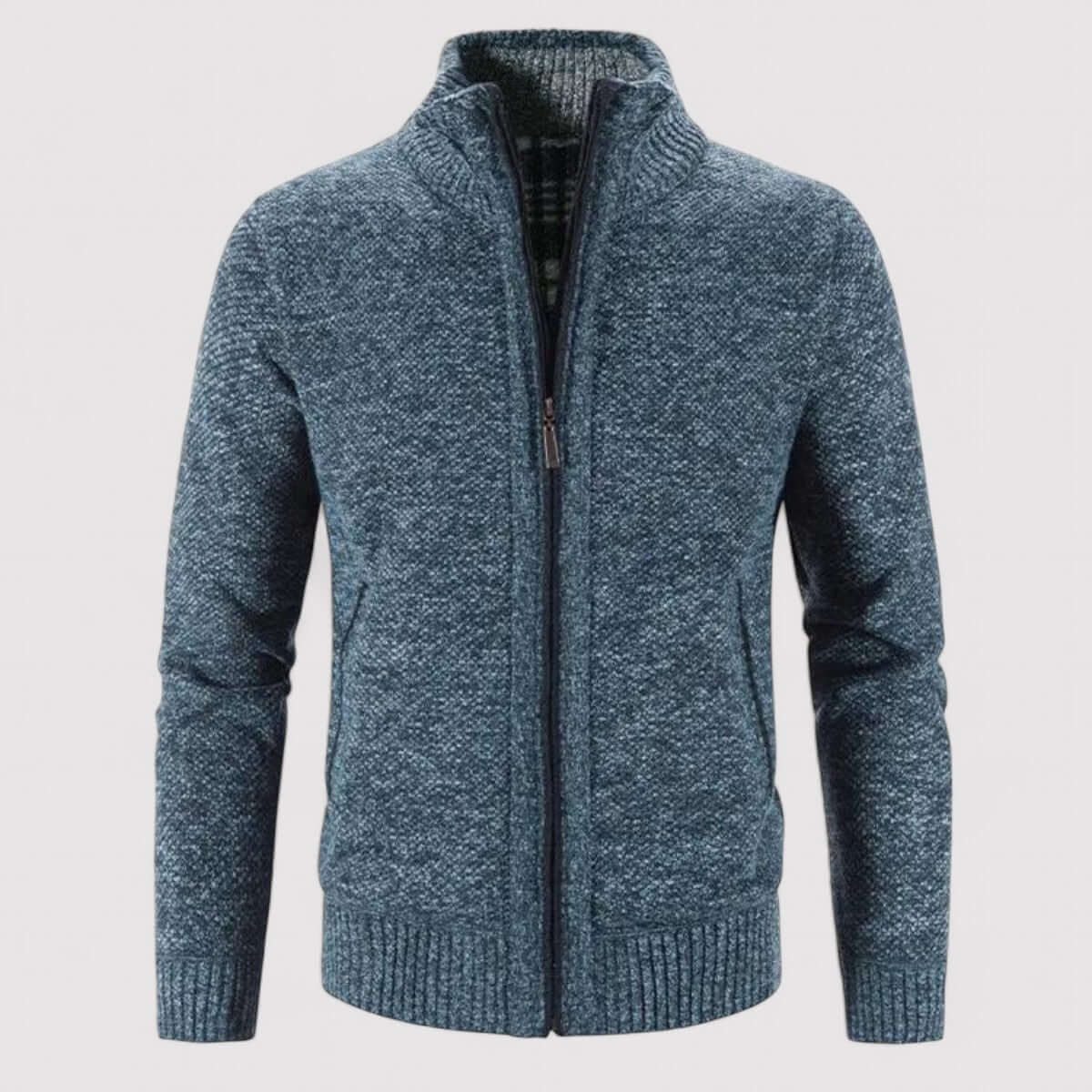 Street-Wave Mens All-Season Wool Cardigan For Year Round Comfort And Everyday Versatility