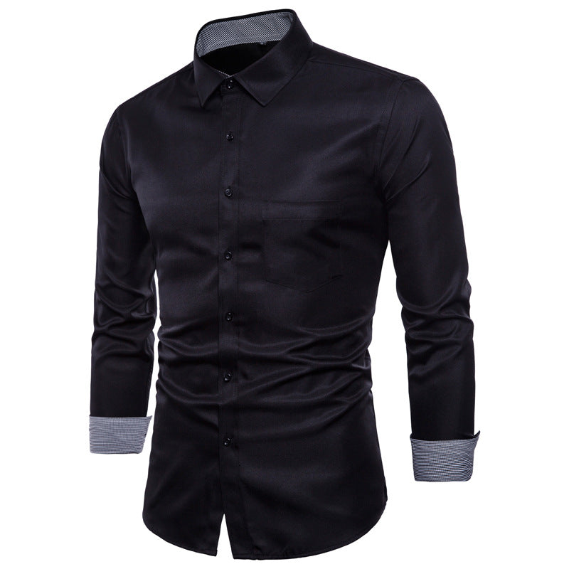 Streetwave Mens Satin Shirt Slim Fit For Style Conscious Professionals And Modern Comfort Wear
