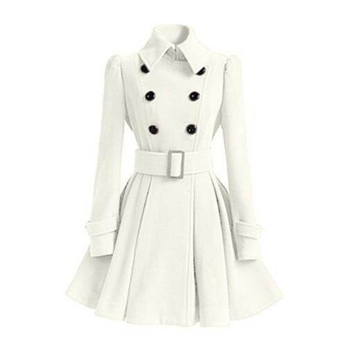 Street-Wave Women Double-Breasted Windbreaker Trench Coat With Belted Silhouette And Weatherproof All-Season Protection