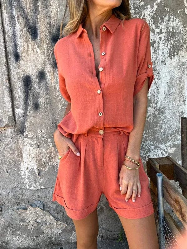 Breathable Wrinkle Resistant Summer Set Olivia By Street Wave For Women