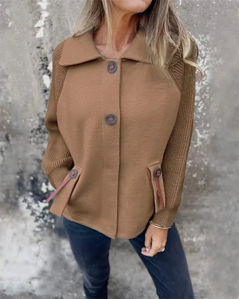 Street-wave Cozy Warm Stand Collar Jacket For Women Everyday Casual Autumn Winterwear