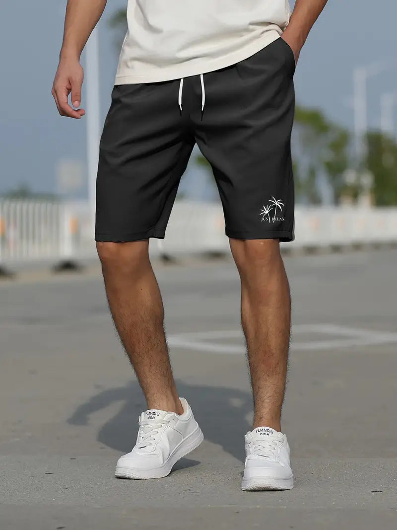 Street Wave Men Quick Dry Swim Shorts Elastic Waist