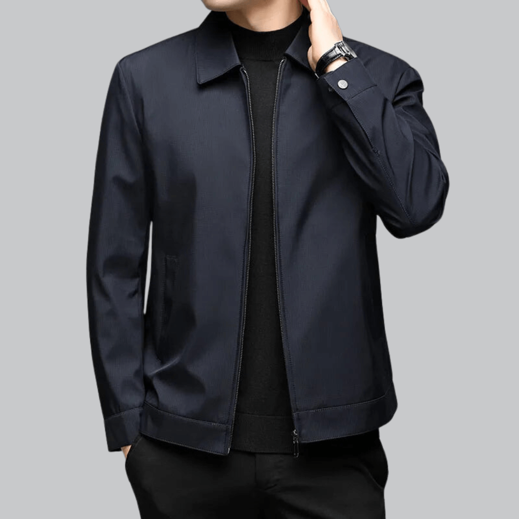 Street-wave Mens Smart Fit Autumn Jacket Tailored Silhouette For Business Casual Professionals