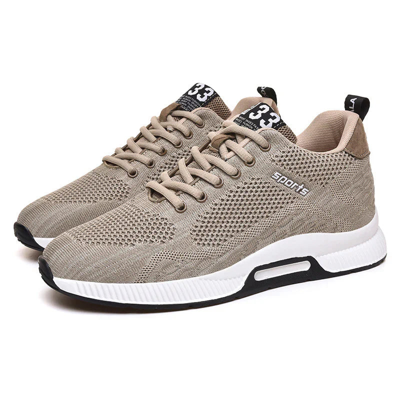 Street-wave Men's Orthopedic Sneakers With Hidden 10cm Elevation And All Day Comfort