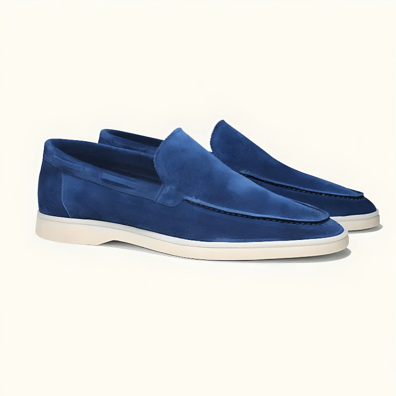 Street Wave Men's Leather Loafers for All Day Comfort, Premium Suede, Office to Casual