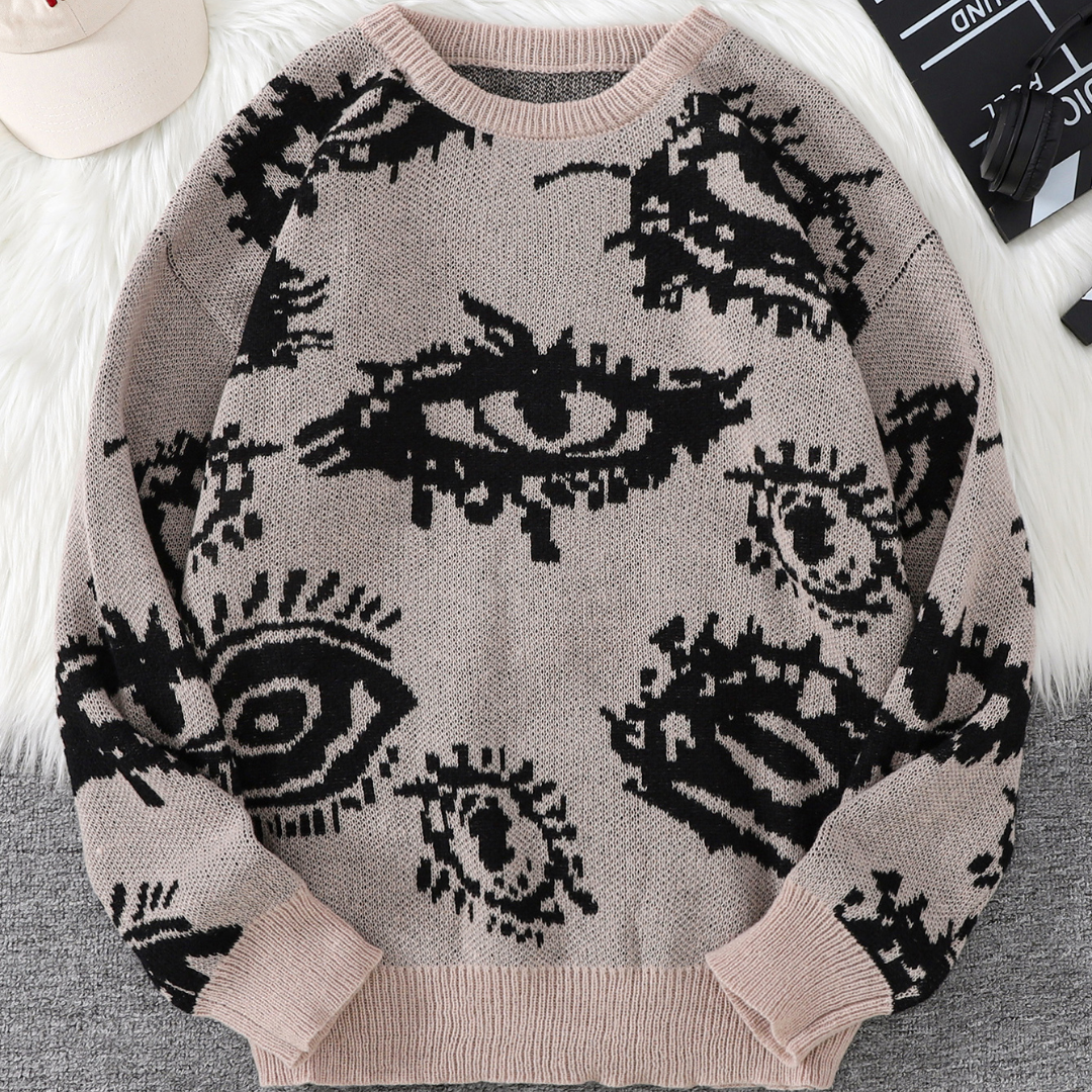 Charles Abstract Eye Sweater
