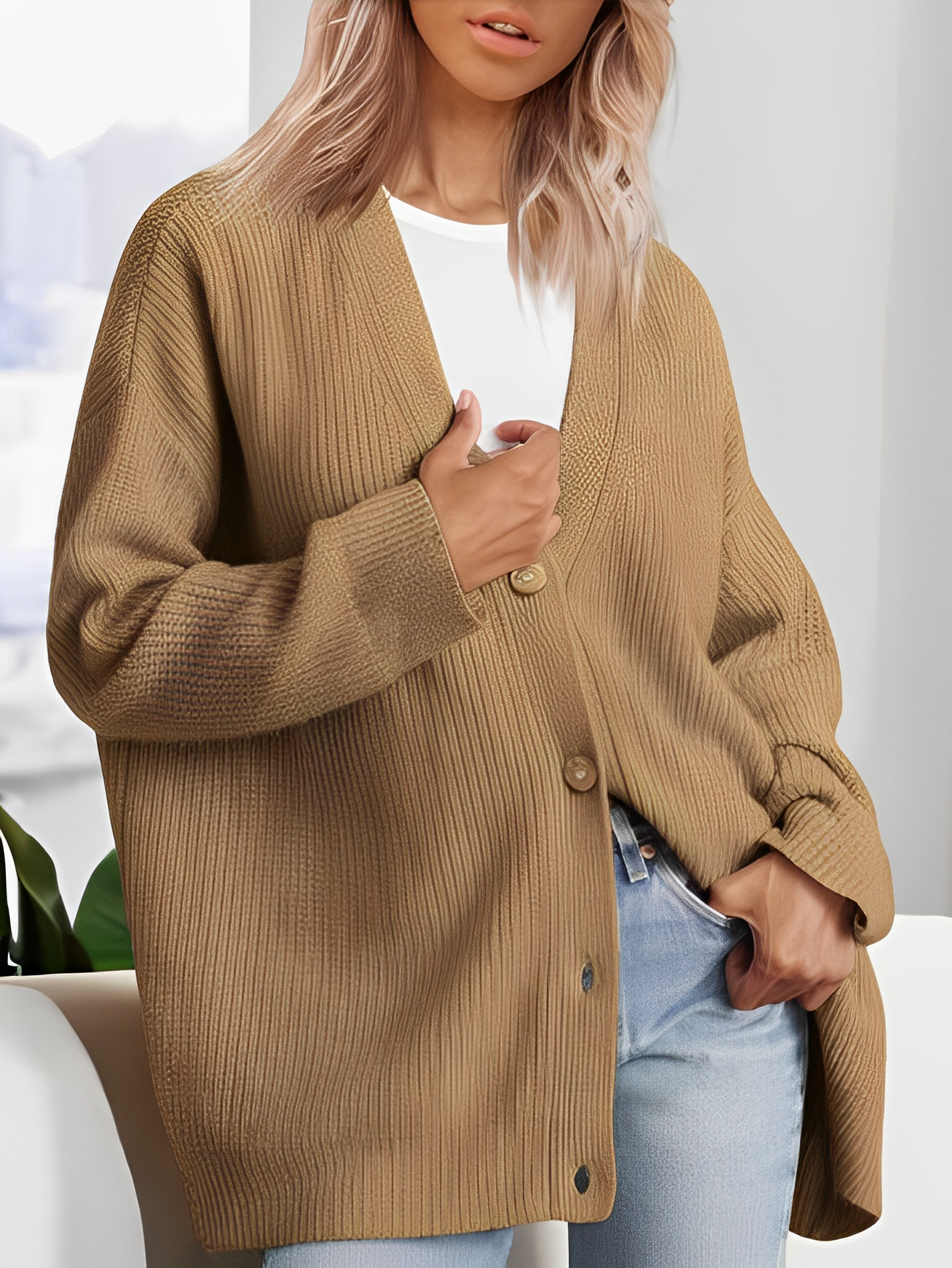 Street-wave Cashmere Cardigan For Women Soft Warm Timeless Knitwear For Everyday Elegance