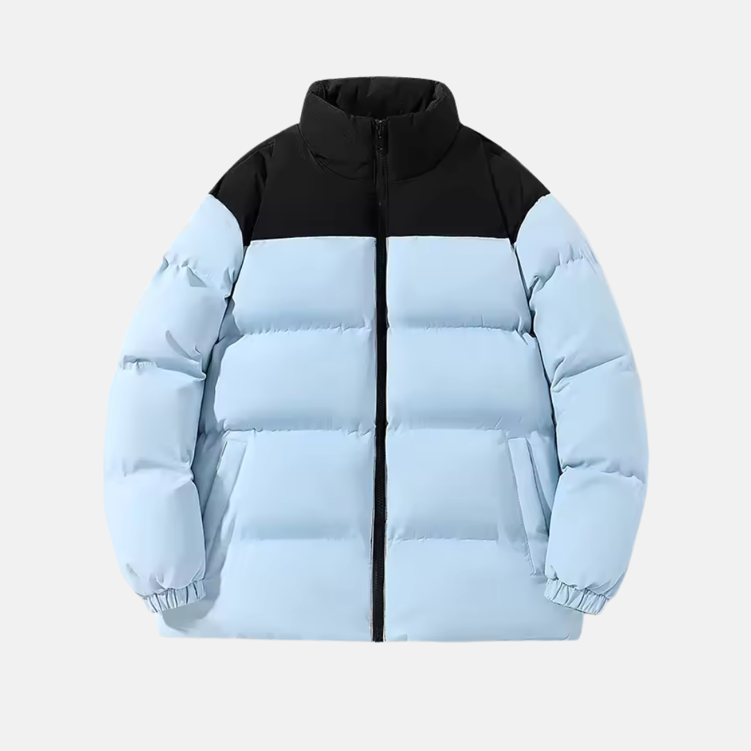 Street-Wave Mens Padded Jacket Relaxed Fit Water Resistant Quilted Insulation Stand Collar Nordisk Flair