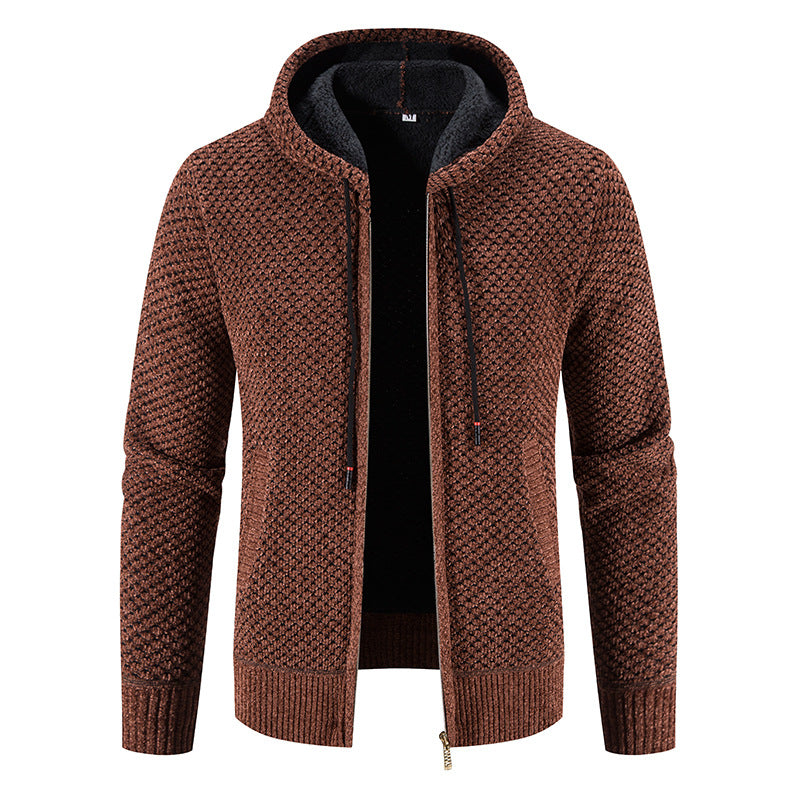 Street-Wave Hooded Cardigan For Men Soft Touch Knit Timeless Warmth Premium Comfort