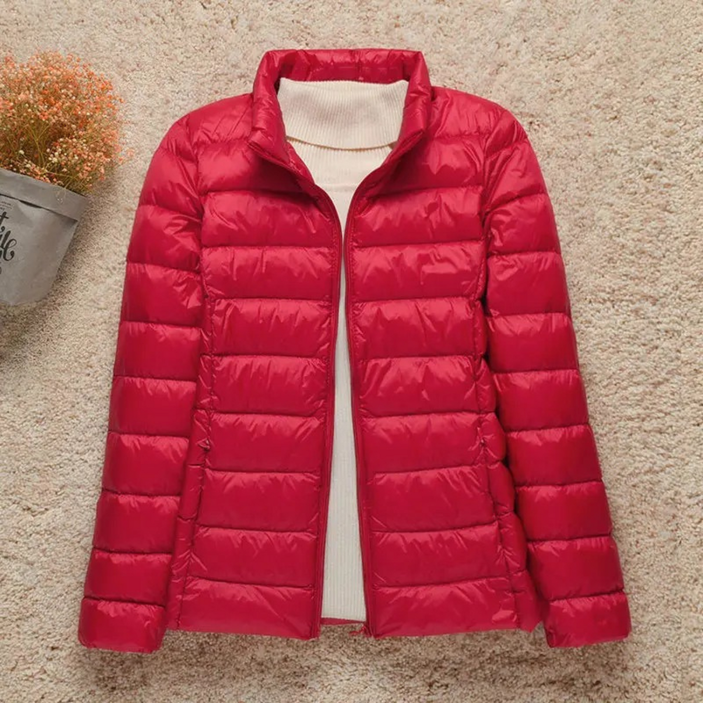 Street-wave Lightweight Puffer Jacket For Women With Hood Insulated Cozy Style For Everyday Wear