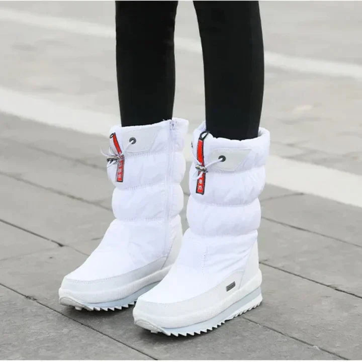 Street-Wave Fleece Lined Snow Boots For Women Warm And Dry Winter Footwear For Snow And Cold Weather