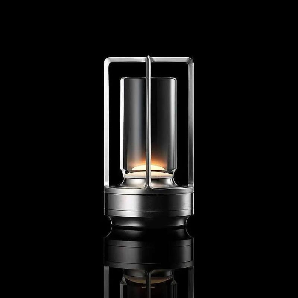 Nordic Metal Frame Table Lantern With Glass Casing