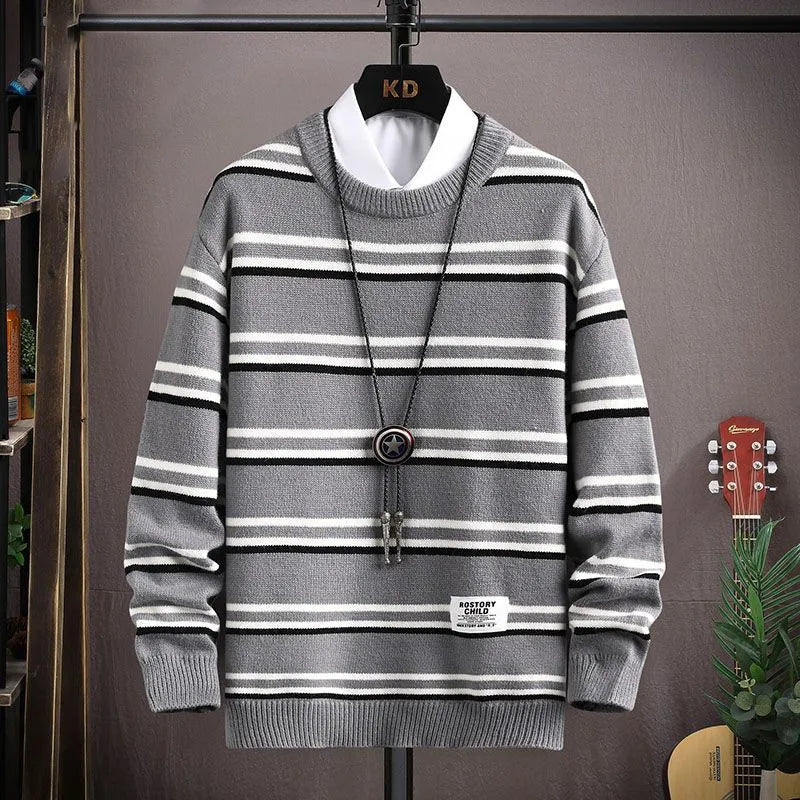 Streetwave Mens Knit Pullover Cozy Warmth With Modern Fit For Men Winter Sweater