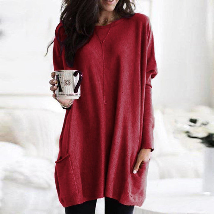 Street Wave Plus Size Oversized Sweater With Pocket For Curvy Women Cozy Chic Everyday