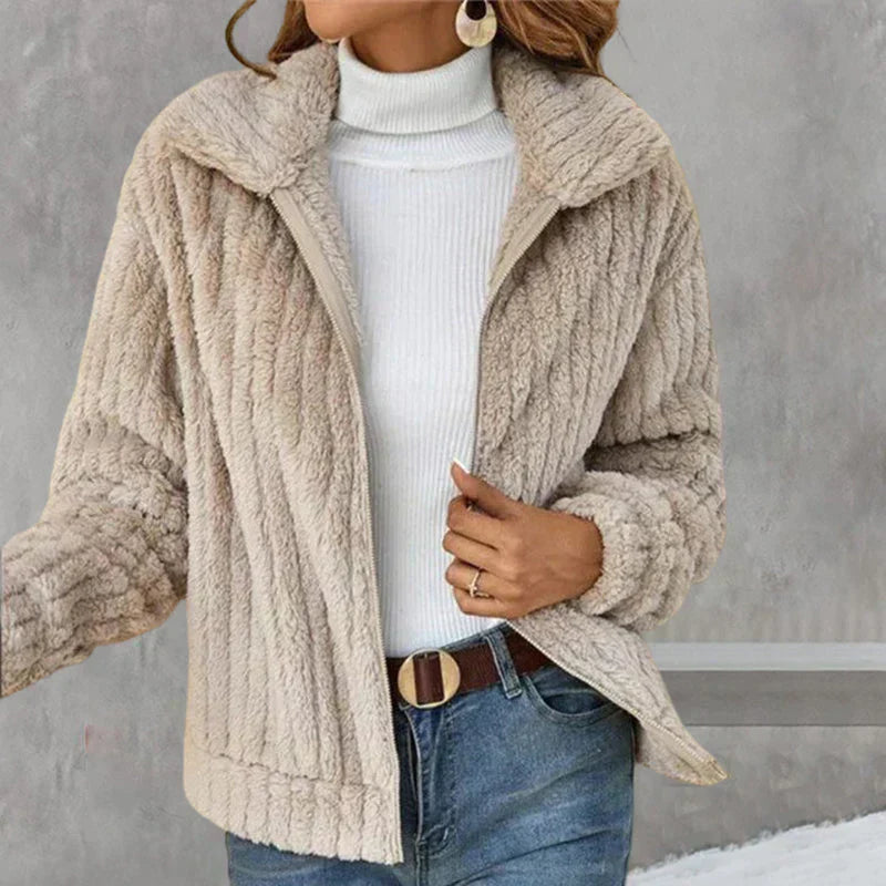 Street-wave Cropped Teddy Fleece Vest For Women Warm Cozy Soft Plush Outerwear For Cold Weather