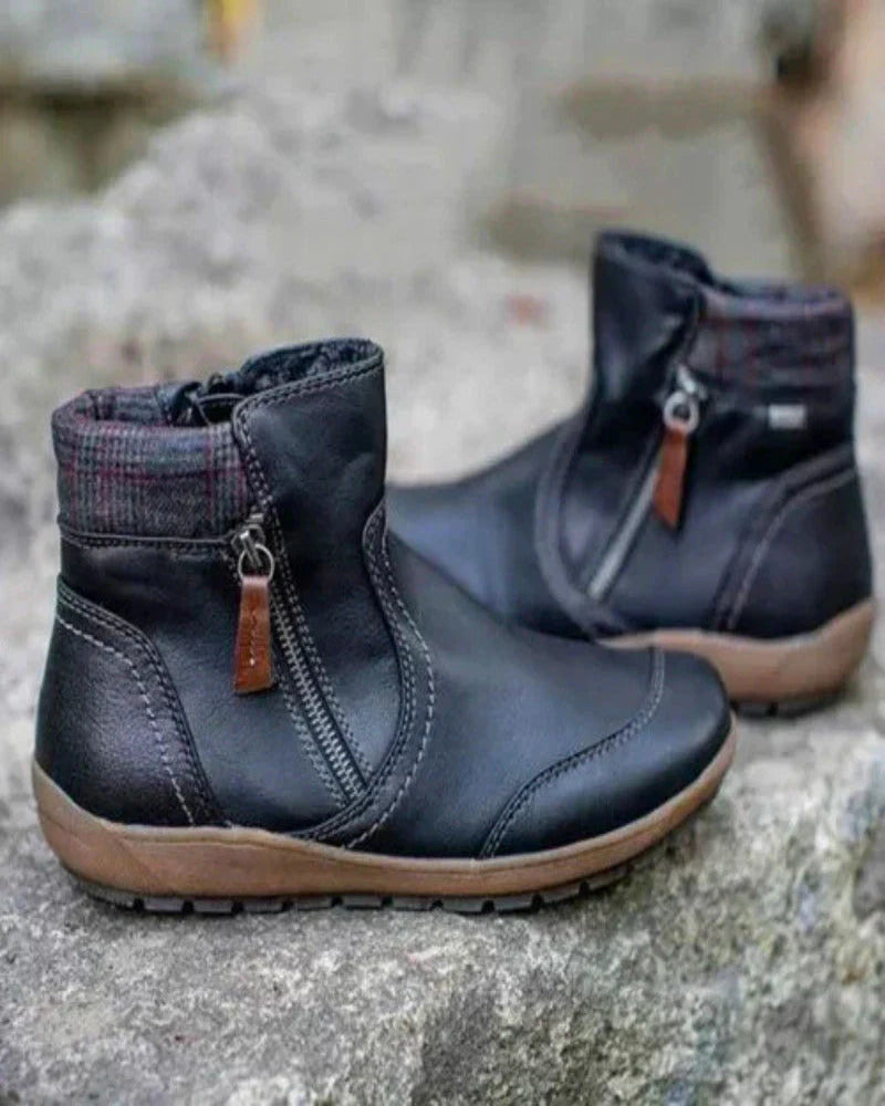 Street-Wave Waterproof Orthopedic Boots With Premium Zipper For Everyday Winter Wearers