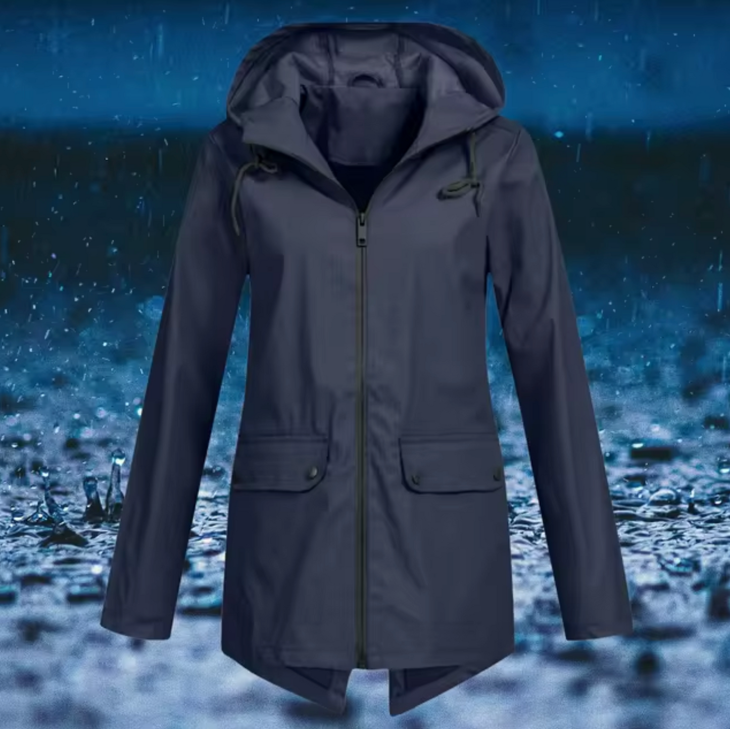 Street-Wave Women Waterproof Rain Jacket With Hood All-Weather Protection Durable Materials For Everyday Comfort