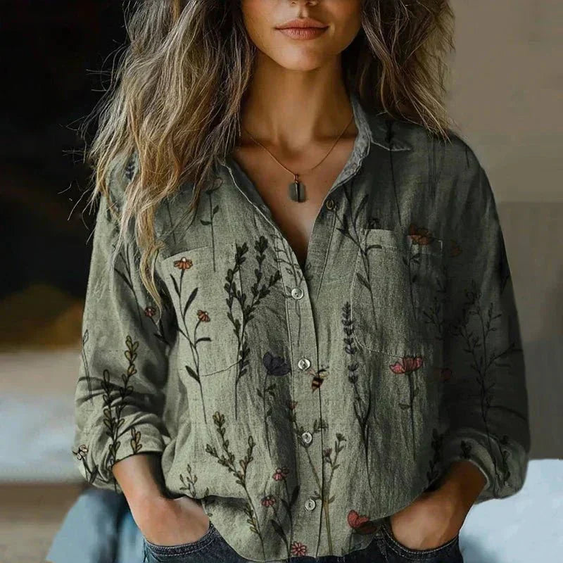 Button Down Shirt Melissa Street Wave Unisex Layerable Comfort