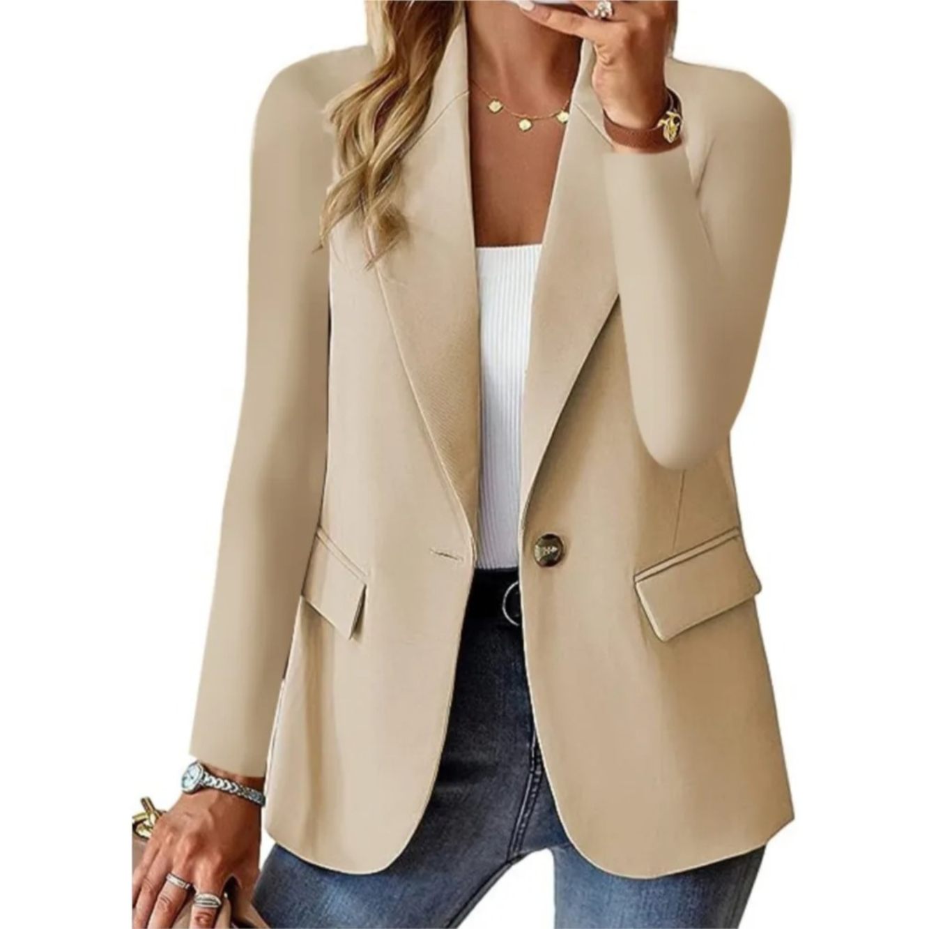 Street-Wave Longline Blazer For Women Chic Everyday Elegance Versatile Office Essential