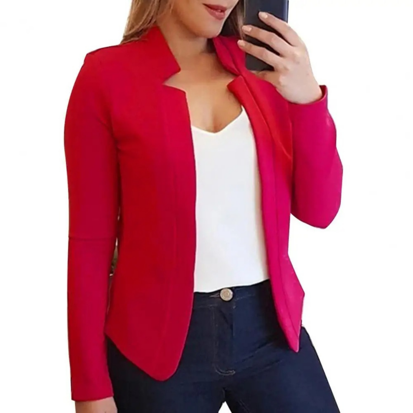 Street-Wave Womens Work Blazer Elegant All Day Comfort Premium Materials Office Ready