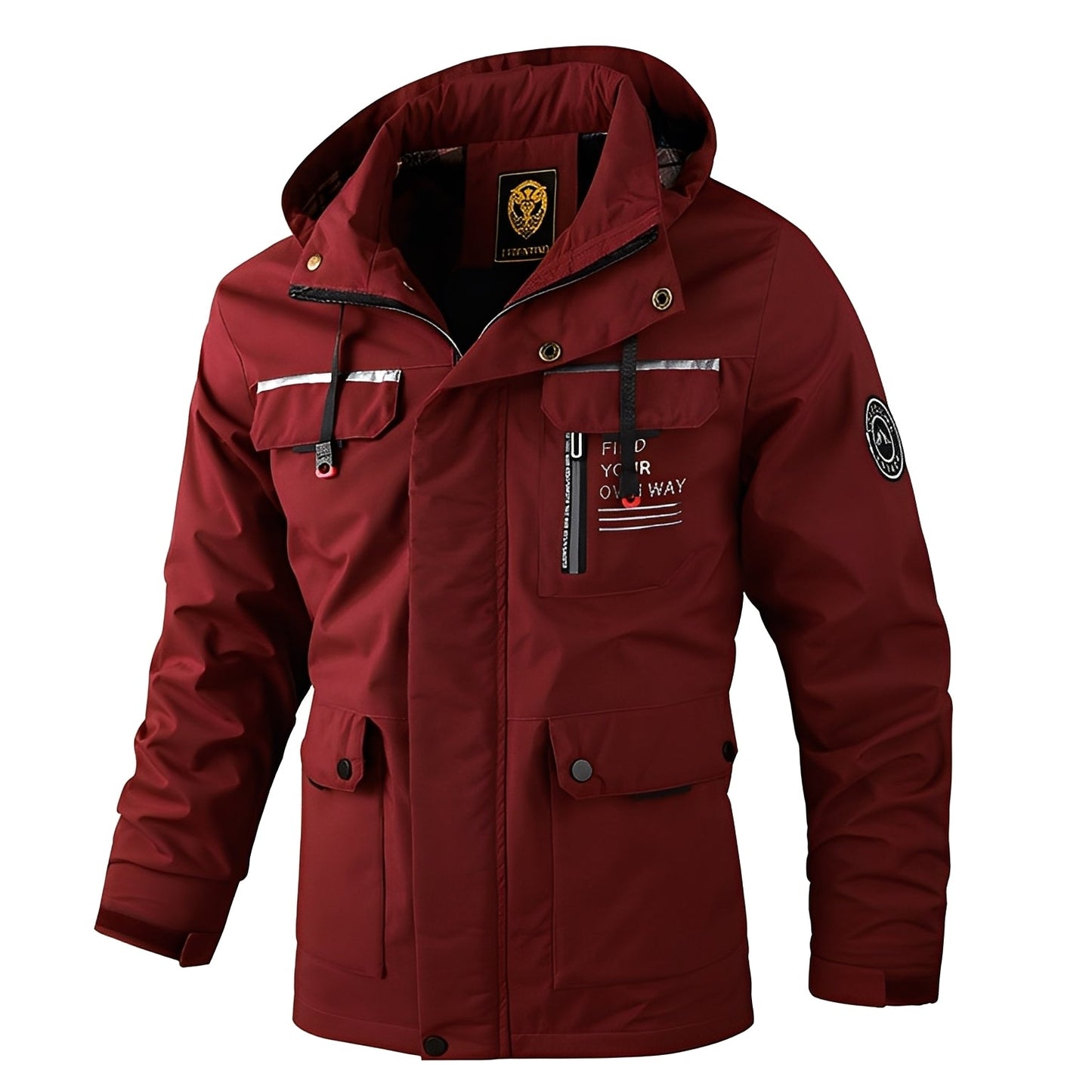 Streetwave Waterproof Insulated Winter Jacket For Men With Hood And Pockets All Weather Warmth