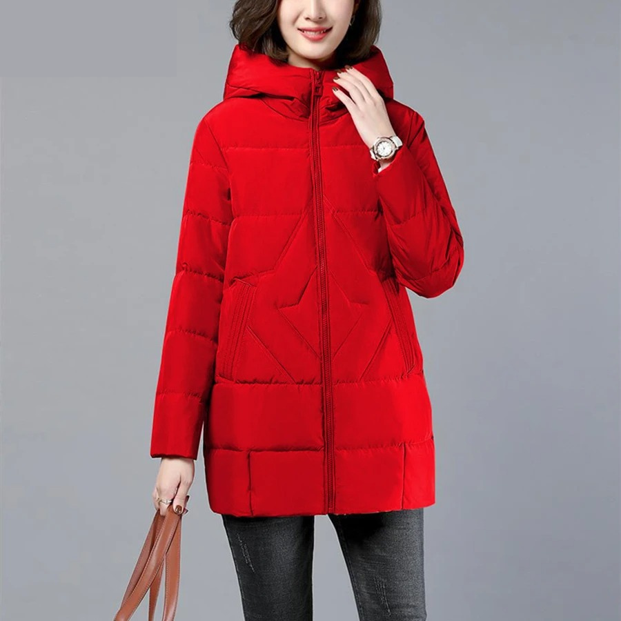 Chloe Womens Cozy Warm Hooded Winter Jacket Street-Wave