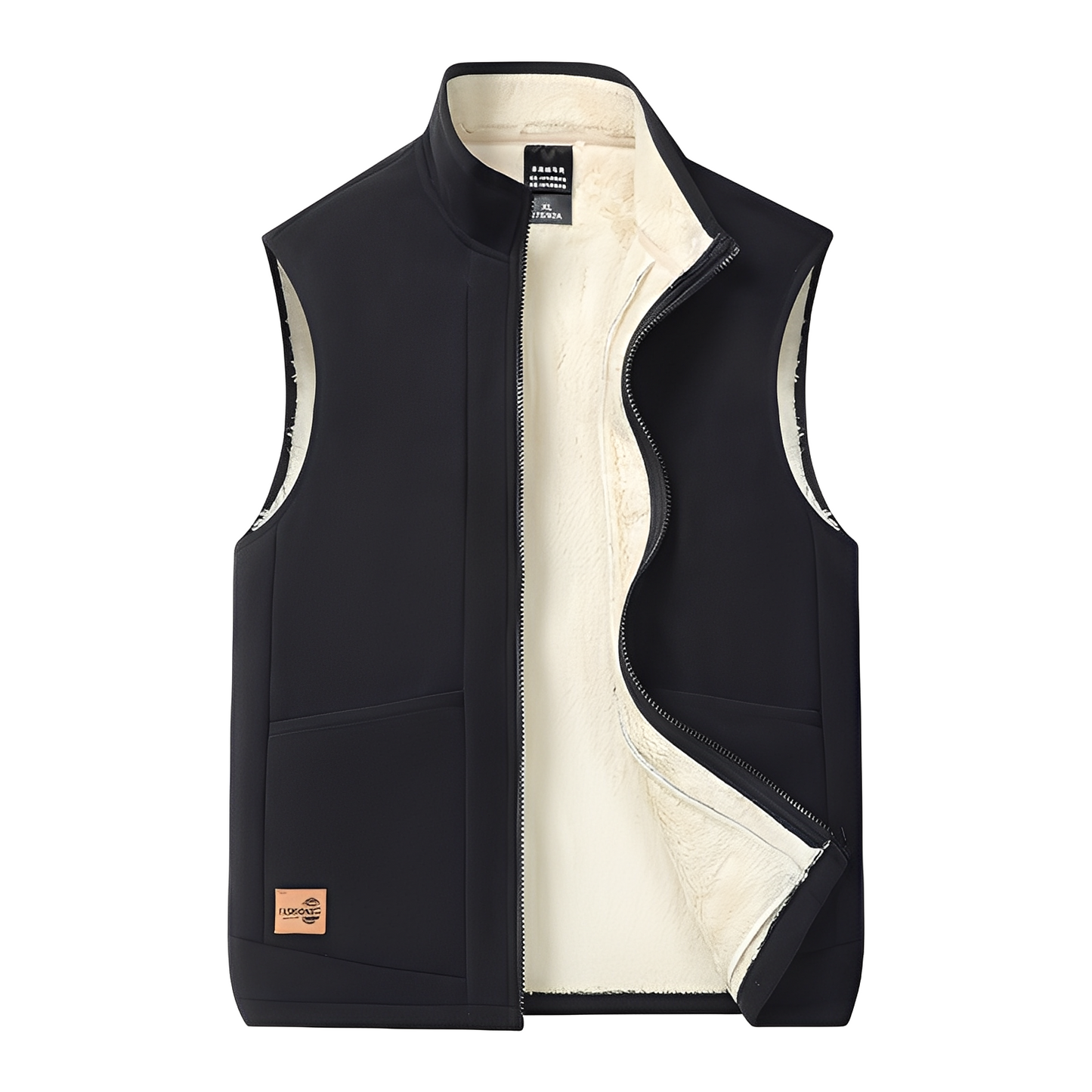Street Wave Mens Puffer Vest Insulated Warm Outerwear Modern Casual Comfort For Everyday Cold Weather