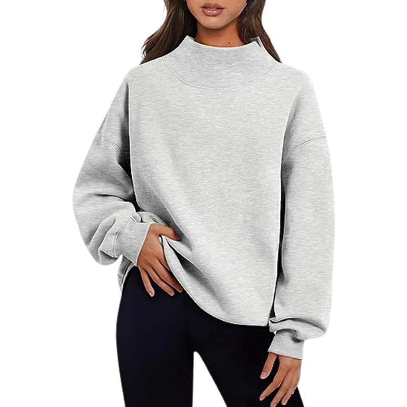 Street-Wave Basic Loose-Fit Long-Sleeve Sweater For Unisex Everyday Comfort And Minimalist Style