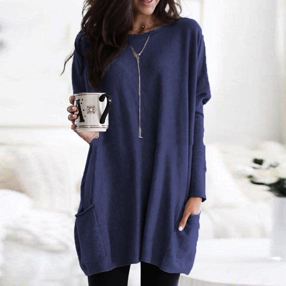 Street-wave Comfort Smitten Pullover For Women With Relaxed Oversized Fit Front Pockets Warmth